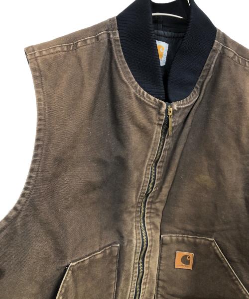 CarHartt（カーハート）CarHartt (カーハート) ダッグベスト ブラウン サイズ:XLの古着・服飾アイテム