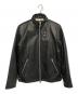 Shapel（シャペル）の古着「シングルライダースジャケット」｜ブラック