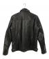 Shapel (シャペル) シングルライダースジャケット ブラック サイズ:3：20000円