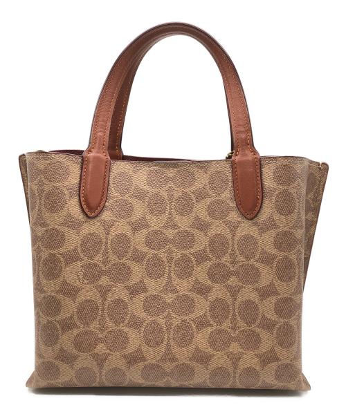 COACH（コーチ）COACH (コーチ) PEANUTS (ピーナッツ) 2WAYバッグ ブラウンの古着・服飾アイテム