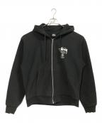 stussyステューシー）の古着「World Tour Hood Zip-Up」｜ブラック