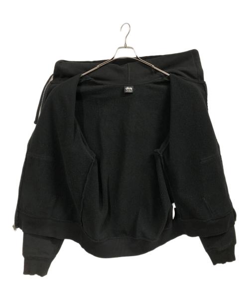 stussy（ステューシー）stussy (ステューシー) World Tour Hood Zip-Up ブラック サイズ:XLの古着・服飾アイテム
