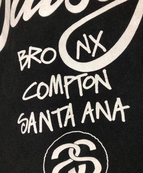 stussy（ステューシー）stussy (ステューシー) World Tour Hood Zip-Up ブラック サイズ:XLの古着・服飾アイテム