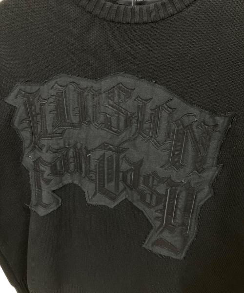 GRAFFITIONMIND（グラフィティオンマインド）GRAFFITIONMIND (グラフィティオンマインド) ILLUSION FANTASY HEAVY KNIT SWEATER / 厚手ニット ブラック サイズ:2の古着・服飾アイテム