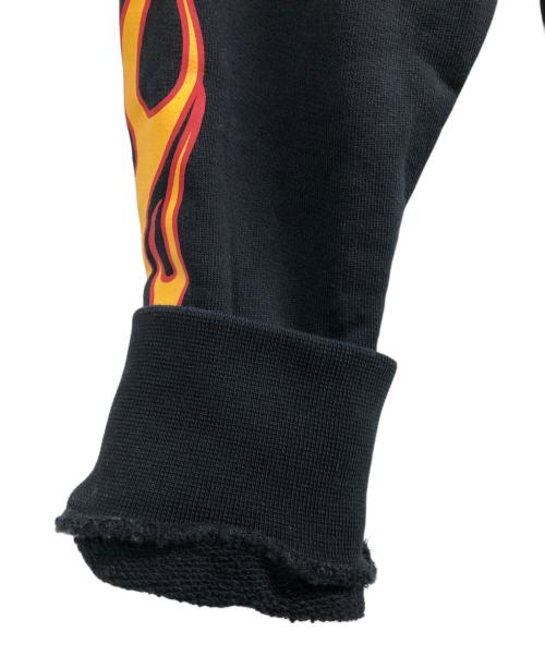 Palm Angels（パーム エンジェルス）Palm Angels (パーム エンジェルス) フレイムプリントプルオーバーパーカー ブラック サイズ:XSの古着・服飾アイテム