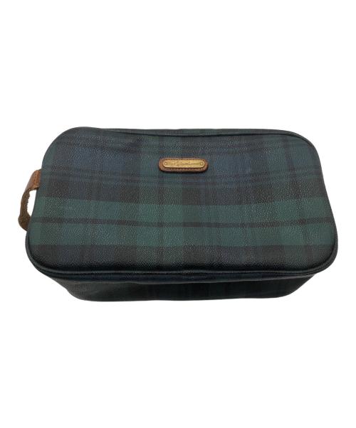 POLO RALPH LAUREN（ポロ・ラルフローレン）POLO RALPH LAUREN (ポロ・ラルフローレン) ボストンバッグ グリーン×ブラウンの古着・服飾アイテム