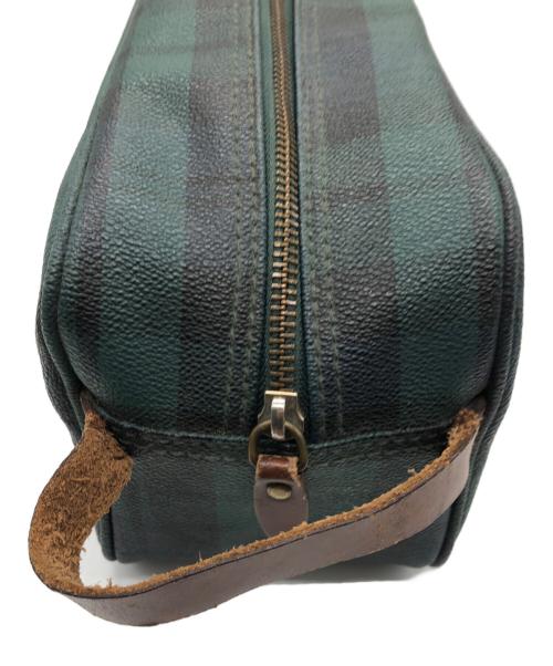 POLO RALPH LAUREN（ポロ・ラルフローレン）POLO RALPH LAUREN (ポロ・ラルフローレン) ボストンバッグ グリーン×ブラウンの古着・服飾アイテム