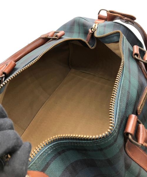 POLO RALPH LAUREN（ポロ・ラルフローレン）POLO RALPH LAUREN (ポロ・ラルフローレン) ボストンバッグ グリーン×ブラウンの古着・服飾アイテム
