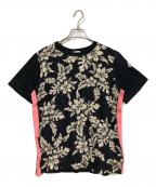 MONCLERモンクレール）の古着「半袖カットソー」｜ブラック×ベージュ