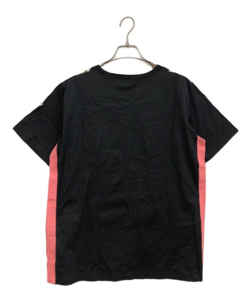 MONCLER（モンクレール）MONCLER (モンクレール) 半袖カットソー ブラック×ベージュ サイズ:Mの古着・服飾アイテム