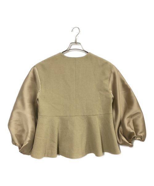 green label relaxing（グリーンレーベルリラクシング）green label relaxing (グリーンレーベルリラクシング) fleurie(フルリー) フォルム ジャケット ベージュ サイズ:FREE 未使用品の古着・服飾アイテム