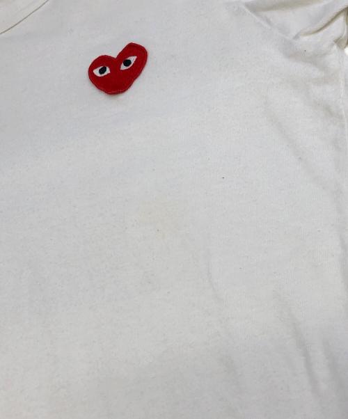 PLAY COMME des GARCONS（プレイコムデギャルソン）PLAY COMME des GARCONS (プレイコムデギャルソン) 半袖カットソー ホワイト サイズ:Mの古着・服飾アイテム