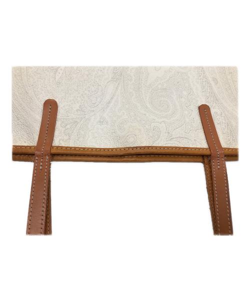 ETRO（エトロ）ETRO (エトロ) トートバッグ ホワイト×ブラウンの古着・服飾アイテム