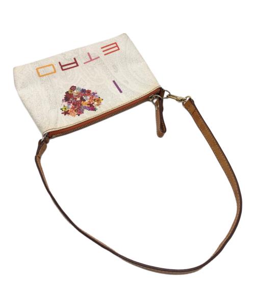 ETRO（エトロ）ETRO (エトロ) トートバッグ ホワイト×ブラウンの古着・服飾アイテム