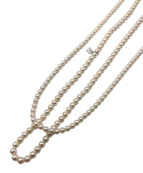 MIKIMOTO（ミキモト）MIKIMOTO (ミキモト) 2連ネックレス ホワイトの古着・服飾アイテム