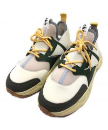 ekin（エクン）の古着「MARIGOLD/ローカットスニーカー」｜ホワイト×グリーン