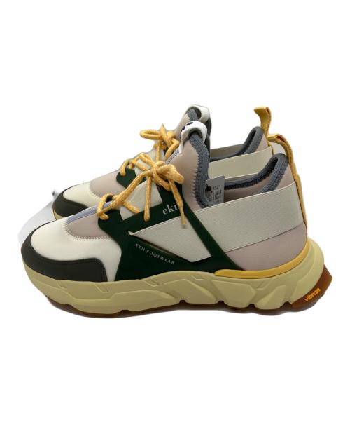 ekin（エクン）ekin (エクン) MARIGOLD/ローカットスニーカー ホワイト×グリーン サイズ:EU41 未使用品の古着・服飾アイテム