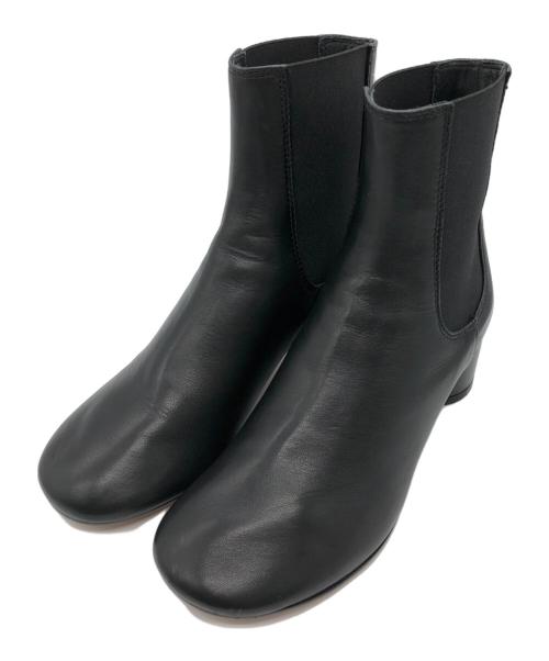 MM6 Maison Margiela（エムエムシックスメゾンマルジェラ）MM6 Maison Margiela (エムエムシックスメゾンマルジェラ) サイドゴアショートブーツ ブラック サイズ:35の古着・服飾アイテム