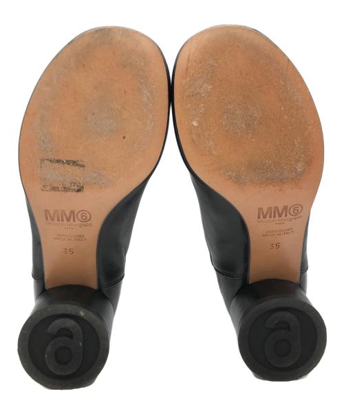 MM6 Maison Margiela（エムエムシックスメゾンマルジェラ）MM6 Maison Margiela (エムエムシックスメゾンマルジェラ) サイドゴアショートブーツ ブラック サイズ:35の古着・服飾アイテム