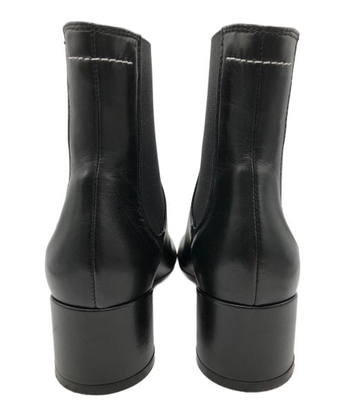 MM6 Maison Margiela（エムエムシックスメゾンマルジェラ）MM6 Maison Margiela (エムエムシックスメゾンマルジェラ) サイドゴアショートブーツ ブラック サイズ:35の古着・服飾アイテム