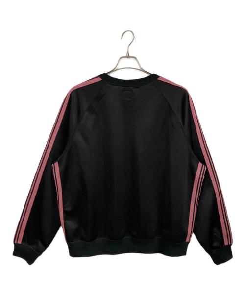 Needles（ニードルズ）Needles (ニードルズ) Track Crew Neck Shirt ブラック×ピンク サイズ:Mの古着・服飾アイテム
