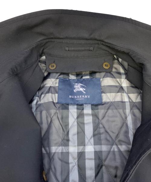 BURBERRY LONDON（バーバリーロンドン）BURBERRY LONDON (バーバリーロンドン) ライナー付きステンカラーコート ブラック サイズ:Lの古着・服飾アイテム