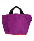 Herve Chapelierエルベシャプリエ）の古着「舟型トートバッグ」｜パープル×レッド