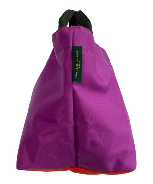 Herve Chapelier（エルベシャプリエ）Herve Chapelier (エルベシャプリエ) 舟型トートバッグ パープル×レッドの古着・服飾アイテム