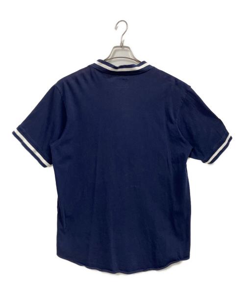 stussy（ステューシー）stussy (ステューシー) Script Baseball Jersey ネイビー サイズ:Ｌの古着・服飾アイテム