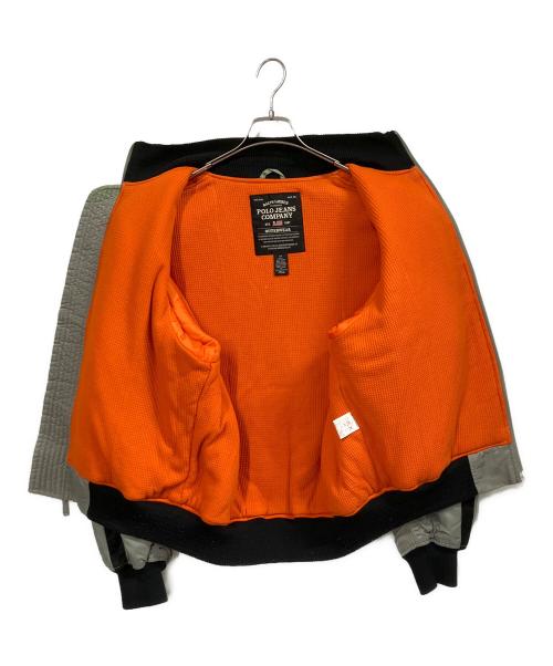 POLO JEANS（ポロジーンズ）POLO JEANS (ポロジーンズ) MA-1ジャケット カーキ サイズ:Mの古着・服飾アイテム