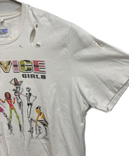 doublet（ダブレット）doublet (ダブレット) PZ today (-) 24ss DEVICE GIRLS T-SHIRT ホワイト サイズ:記載無しの古着・服飾アイテム