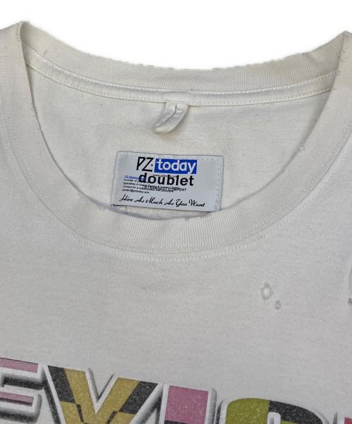 doublet（ダブレット）doublet (ダブレット) PZ today (-) 24ss DEVICE GIRLS T-SHIRT ホワイト サイズ:記載無しの古着・服飾アイテム