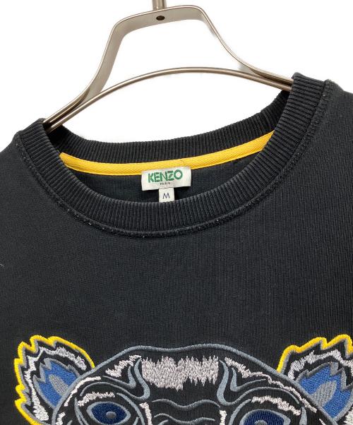 KENZO（ケンゾー）KENZO (ケンゾー) タイガー刺繍スウェット ブラック サイズ:Mの古着・服飾アイテム