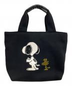 1PIU1UGUALE3 RELAX×PEANUTSウノピゥウノウグァーレトレ リラックス×ピーナッツ）の古着「ランチトートバッグ」｜ブラック