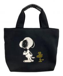 1PIU1UGUALE3 RELAX×PEANUTS（ウノピゥウノウグァーレトレ リラックス×ピーナッツ）の古着「ランチトートバッグ」｜ブラック