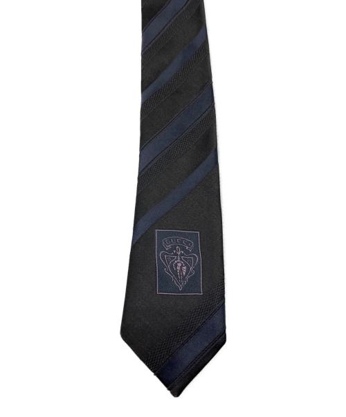 GUCCI（グッチ）GUCCI (グッチ) シルクネクタイ ブラック サイズ:表記無の古着・服飾アイテム
