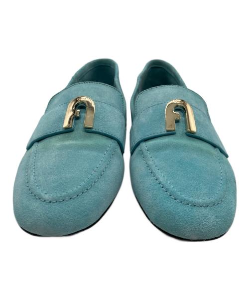 FURLA（フルラ）FURLA (フルラ) スウェードローファー スカイブルー サイズ:39の古着・服飾アイテム