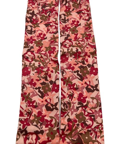 LOUIS VUITTON（ルイ ヴィトン）LOUIS VUITTON (ルイ ヴィトン) リボンスカーフ ピンクの古着・服飾アイテム