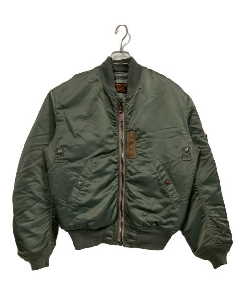 C.A.B.CLOTHING（キャブクロージング）C.A.B.CLOTHING (キャブクロージング) MA-1ジャケット カーキ サイズ:Lの古着・服飾アイテム