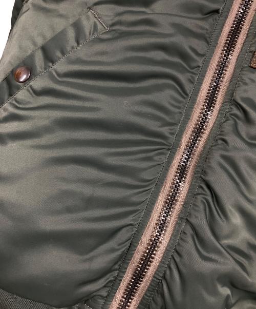 C.A.B.CLOTHING（キャブクロージング）C.A.B.CLOTHING (キャブクロージング) MA-1ジャケット カーキ サイズ:Lの古着・服飾アイテム