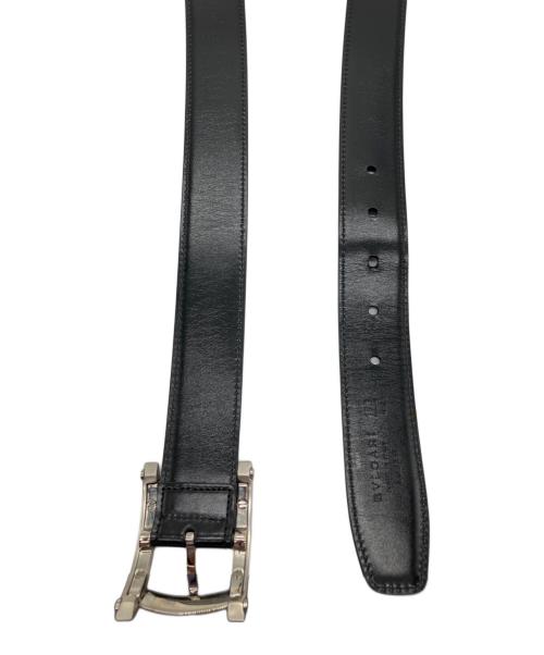 BVLGARI（ブルガリ）BVLGARI (ブルガリ) レザーベルト ブラックの古着・服飾アイテム