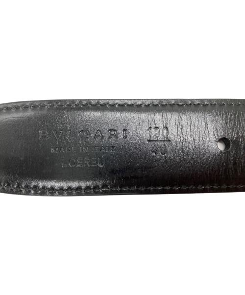 BVLGARI（ブルガリ）BVLGARI (ブルガリ) レザーベルト ブラックの古着・服飾アイテム