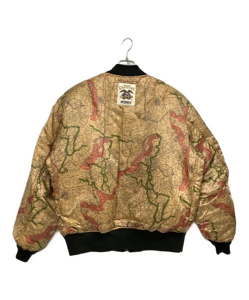 AVIREX（アヴィレックス）AVIREX (アヴィレックス) 50th Anniversary SIGNATURE BIG LOGO MA-1  ブラック サイズ:表記無しの古着・服飾アイテム