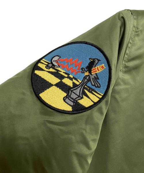 ALPHA（アルファ）ALPHA (アルファ) MA-1ジャケット カーキ サイズ:Lの古着・服飾アイテム