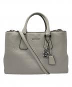 MICHAEL KORSマイケル・コース）の古着「Camille Large Leather Satchel」｜ライトグレー