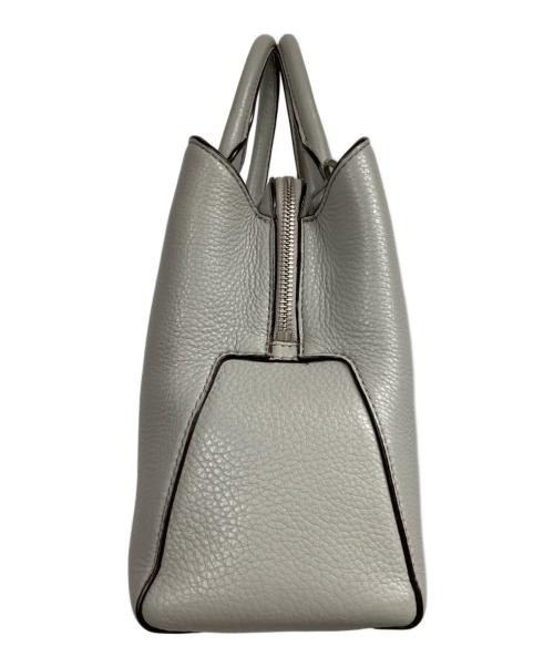 MICHAEL KORS（マイケル・コース）MICHAEL KORS (マイケル・コース) Camille Large Leather Satchel ライトグレーの古着・服飾アイテム