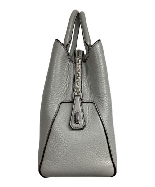 MICHAEL KORS（マイケル・コース）MICHAEL KORS (マイケル・コース) Camille Large Leather Satchel ライトグレーの古着・服飾アイテム