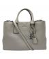MICHAEL KORS（マイケル・コース）の古着「Camille Large Leather Satchel」｜ライトグレー