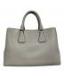 中古・古着 MICHAEL KORS (マイケル・コース) Camille Large Leather Satchel ライトグレー：12000円