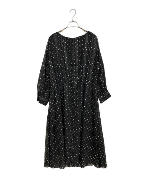UNTITLED（アンタイトル）UNTITLED (アンタイトル) ドットプリント シアーワンピース ブラック サイズ:48 未使用品の古着・服飾アイテム